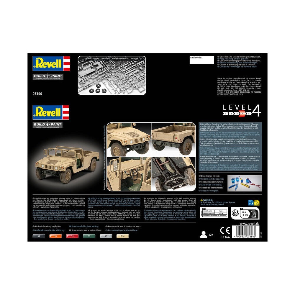 Revell 063366 1/35 HMMWV M1097A2 Model Set