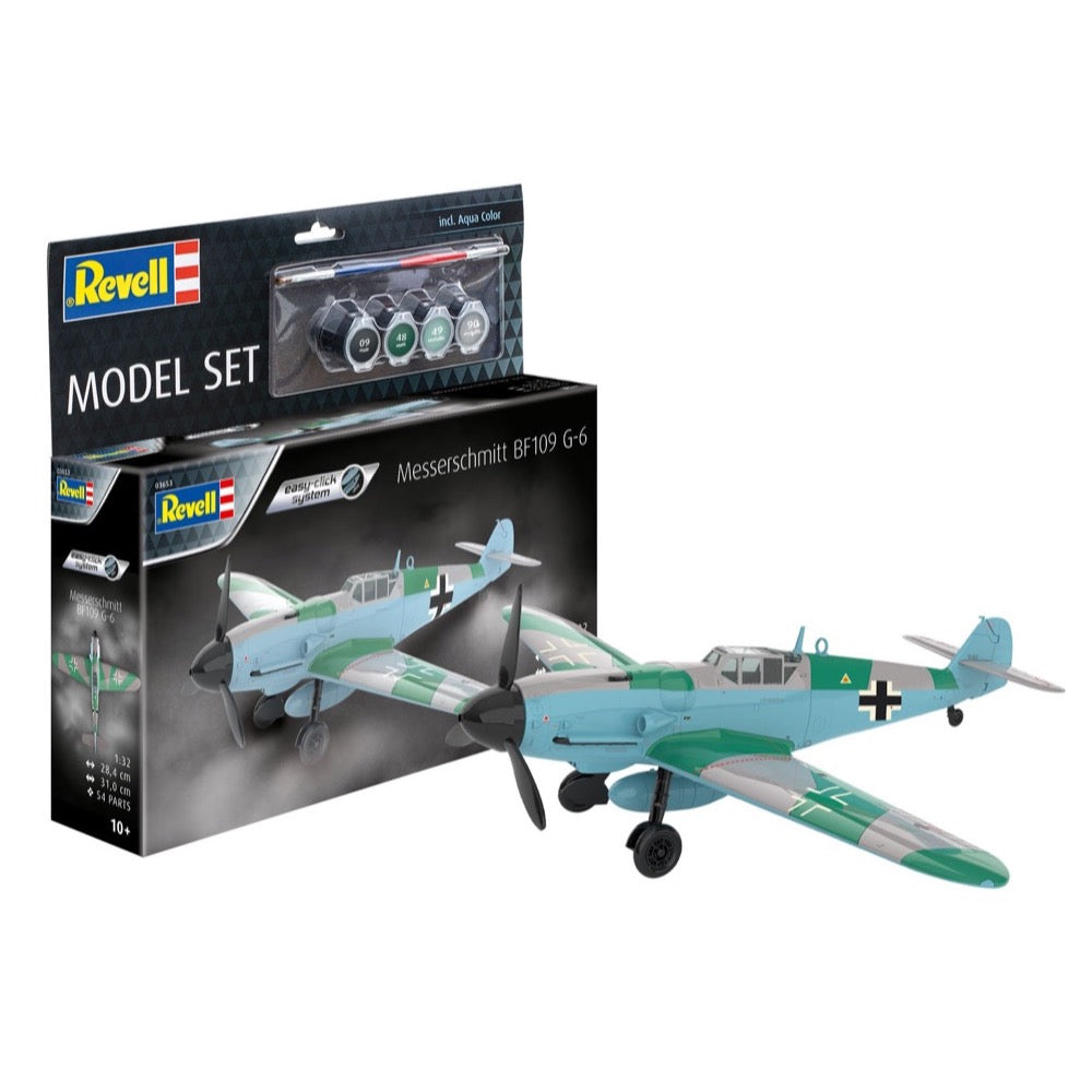 Revell 63653 1/48 Messerschmitt Bf109G-6 Easy Click System Starter Set