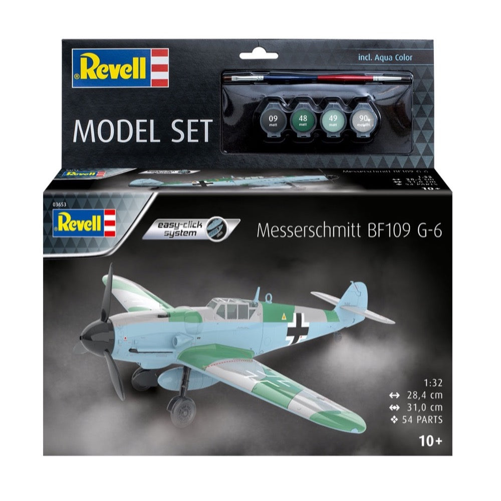 Revell 63653 1/48 Messerschmitt Bf109G-6 Easy Click System Starter Set