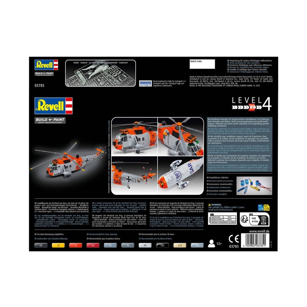 Revell 063785 1/72 Westland Sea King Mk. 41 Model Set