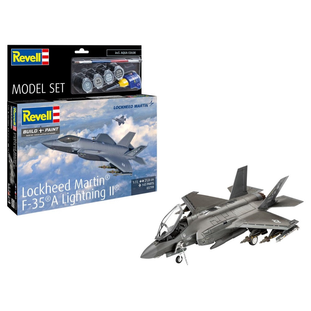 Revell 1/72 Lockheed Martin F-35A Lightning II Model Set