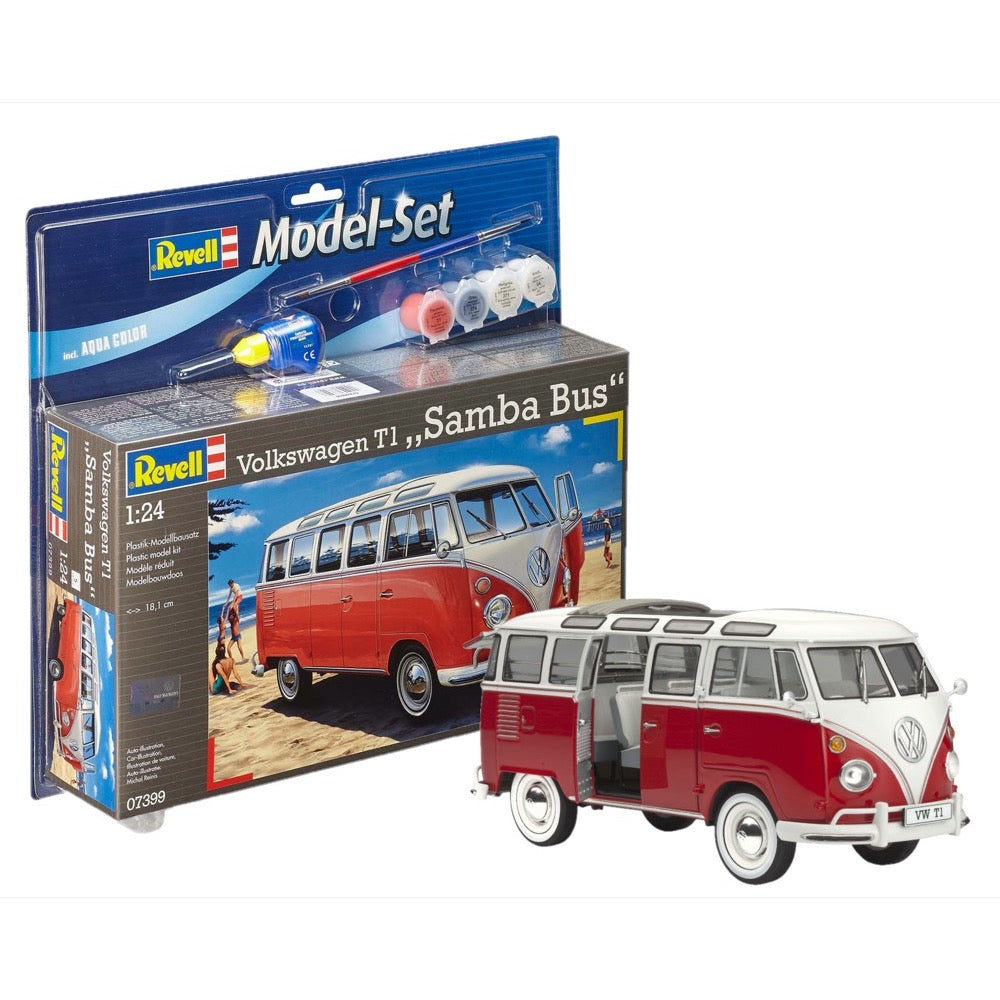 Revell 67399 1/24 VW T1 Samba Bus Starter Set