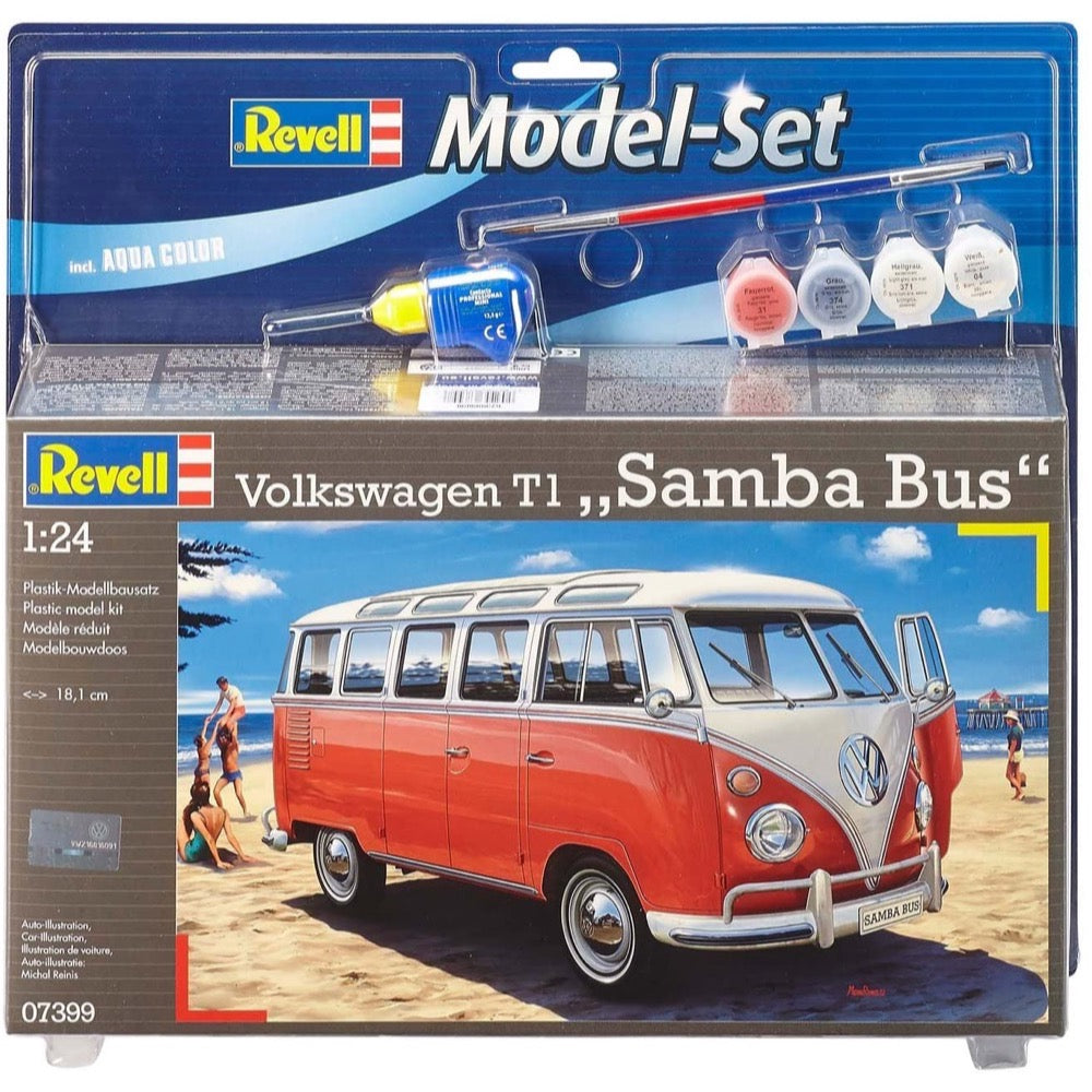 Revell 67399 1/24 VW T1 Samba Bus Model Set