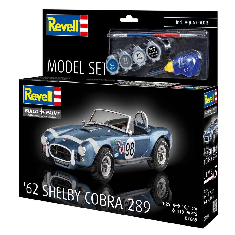 Revell 1/25 1962 Shelby Cobra 289 Model Set