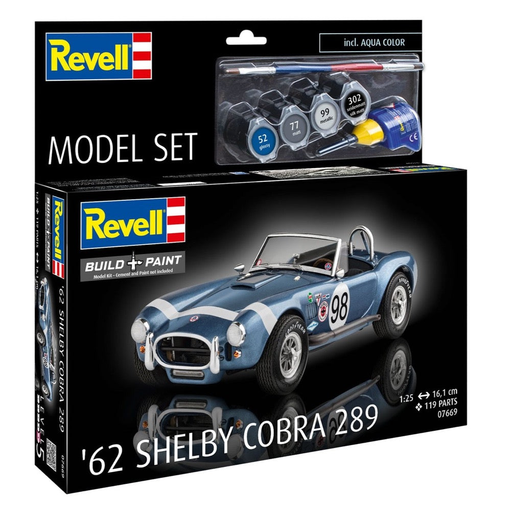 Revell 1/25 1962 Shelby Cobra 289 Model Set