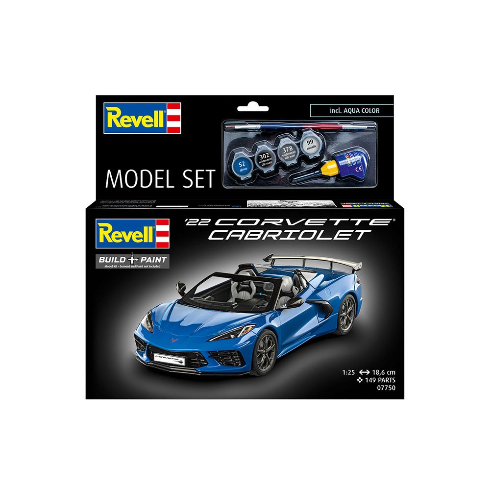 Revell 67750 1/25 Corvette C8 Cabriolet Model Set