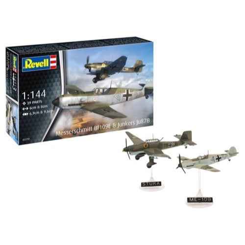Revell 73770 1/144 Messerschmitt Bf109E & Ju87B Stuka Starter Kit