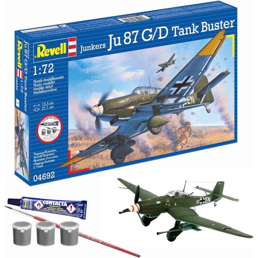 Revell 74692 1/72 Junkers Ju87 G/D Tank Buster Starter Kit