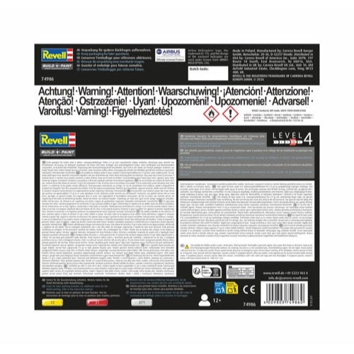Revell 74986 1/72 Airbus Helicopters Ec135 Air-Glaciers Starter Kit