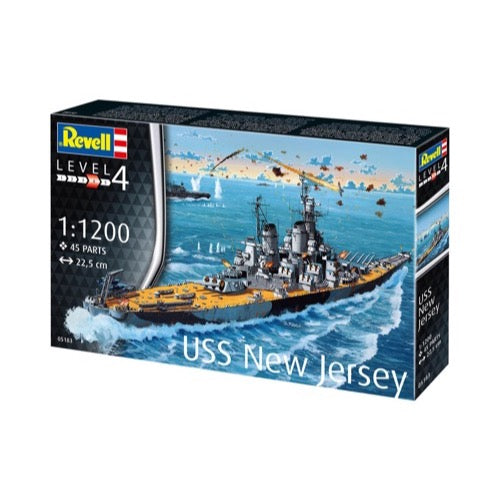 Revell 75183 1/1200 Battleship Uss New Jersey Starter Kit