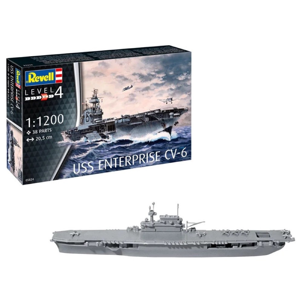 Revell 75824 1/1200 USS Enterprise CV-6 Starter Kit