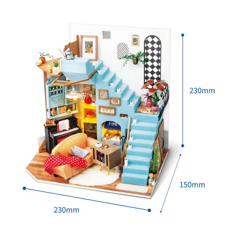 Robotime Rolife DIY Mini House Joys Peninsula Living Room