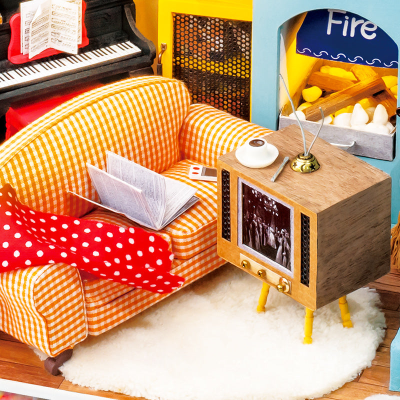 Robotime Rolife DIY Mini House Joys Peninsula Living Room