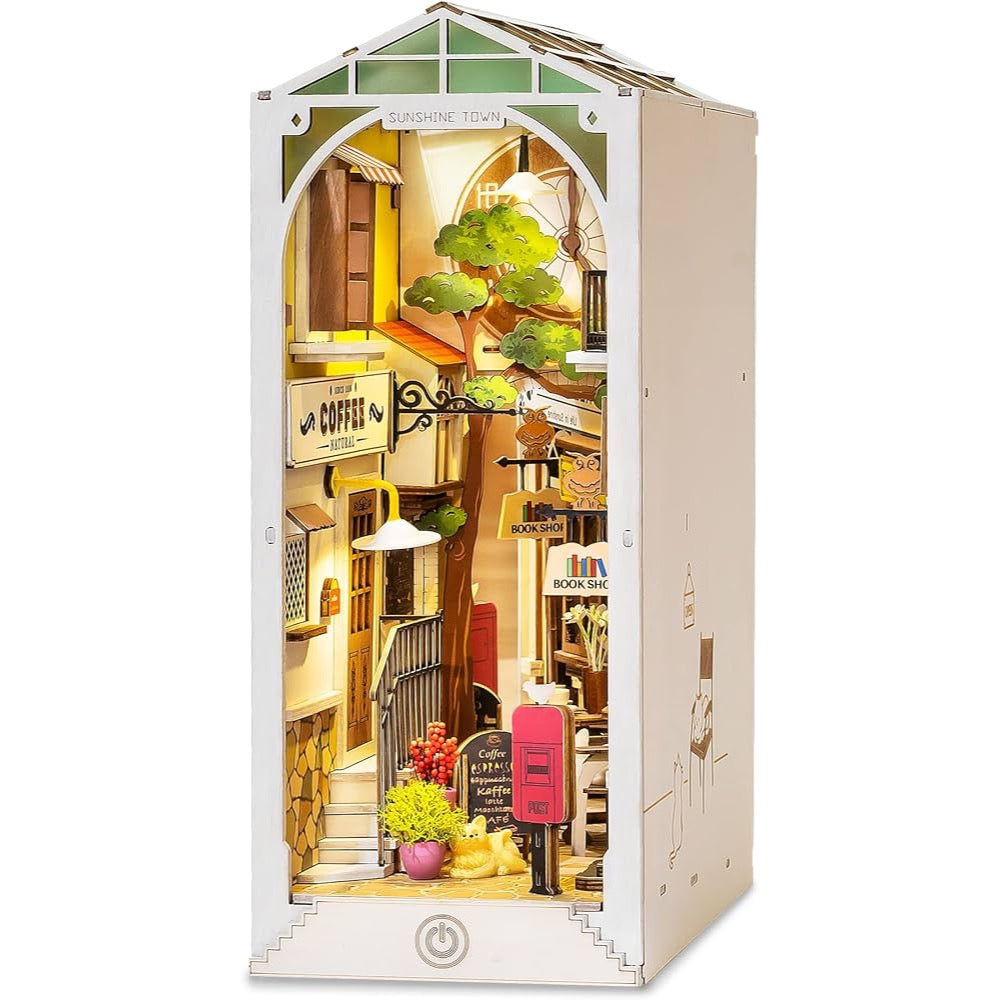 Robotime Rolife DIY Bookends Sunshine Town 6946785117714