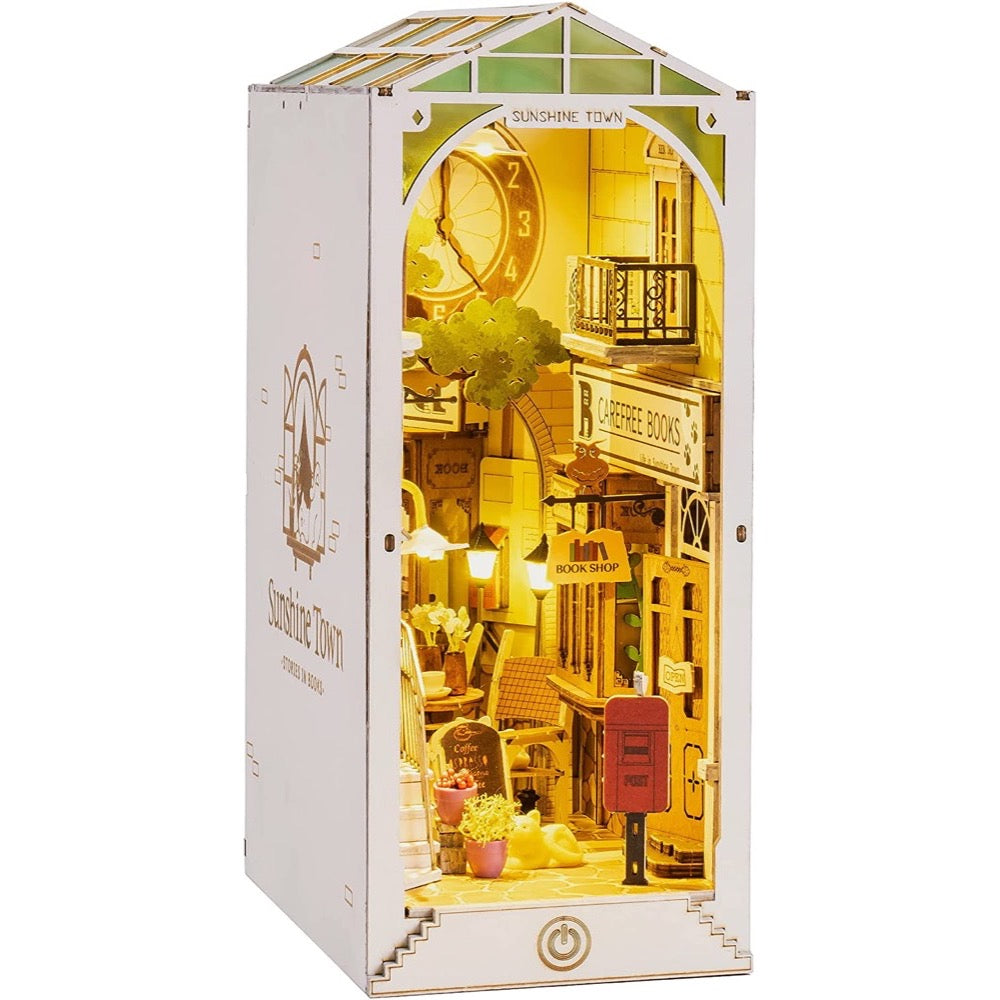 Robotime Rolife DIY Bookends Sunshine Town 6946785117714