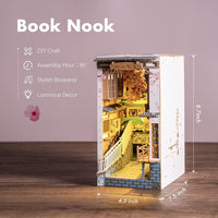 Robotime Rolife DIY Bookends Sakura Densya 6946785117745