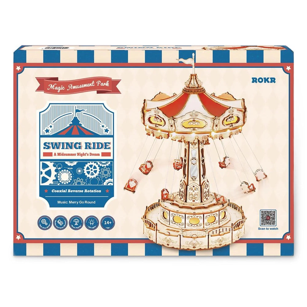 Robotime DIY Swing Ride Amusement Park