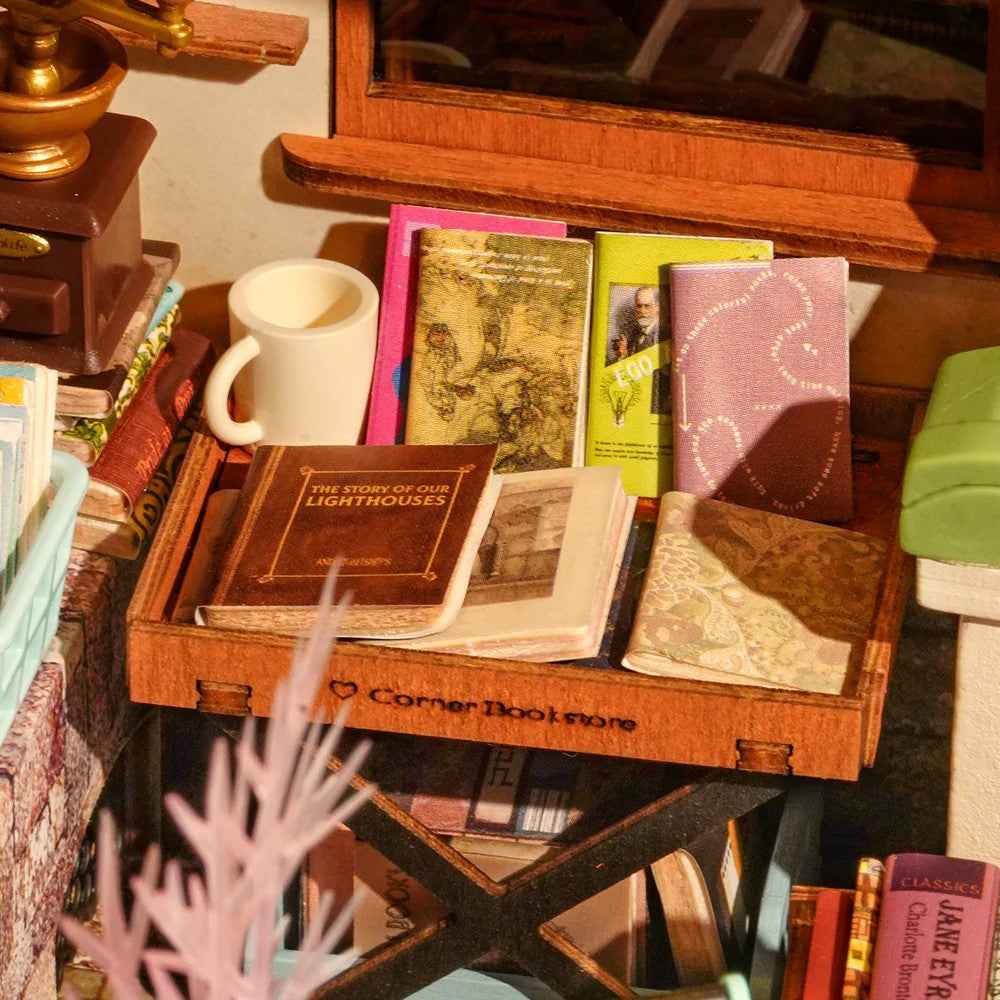 Robotime Rolife DIY Mini House Corner Bookstore