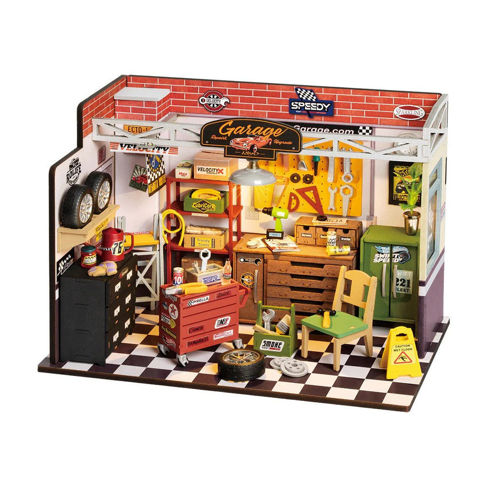 Robotime DIY Mini House Garage Workshop 6946785120356