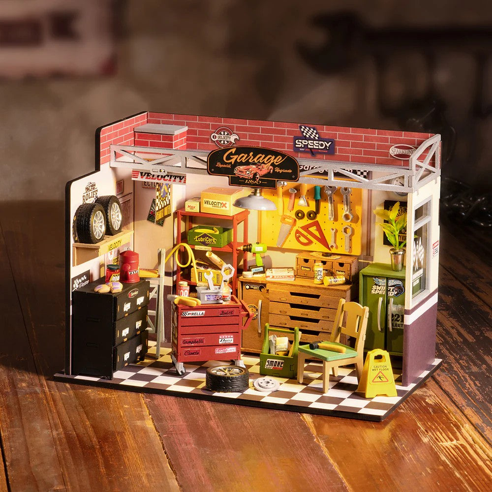 Robotime DIY Mini House Garage Workshop 6946785120356
