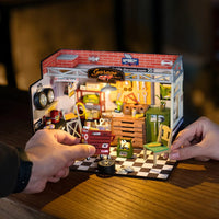 Robotime DIY Mini House Garage Workshop 6946785120356