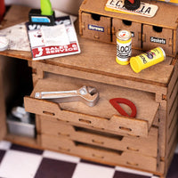 Robotime DIY Mini House Garage Workshop 6946785120356