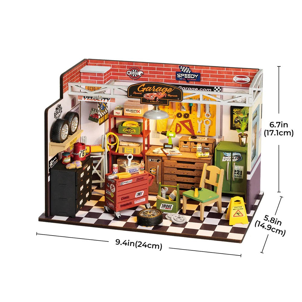 Robotime DIY Mini House Garage Workshop 6946785120356