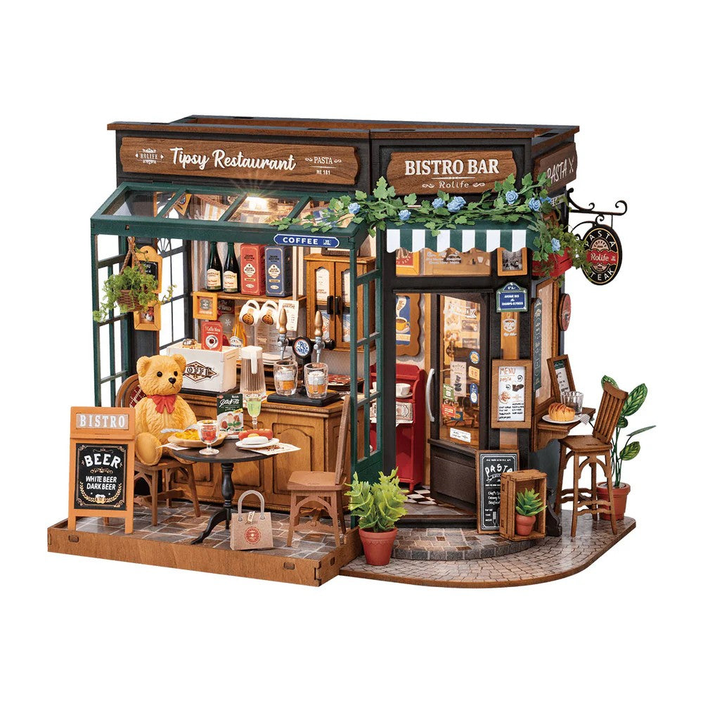Robotime Rolife DIY Mini House Tipsy Restaurant