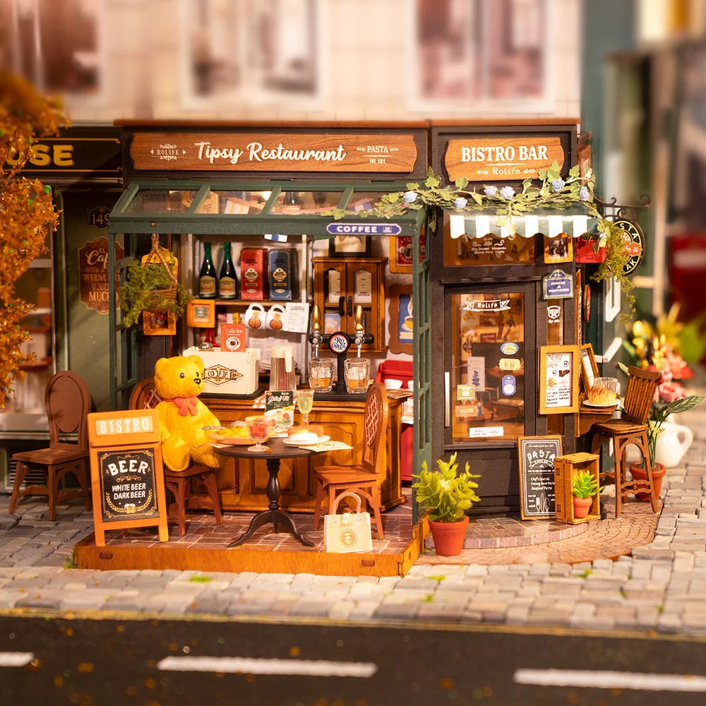 Robotime Rolife DIY Mini House Tipsy Restaurant