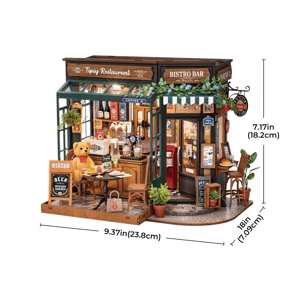 Robotime Rolife DIY Mini House Tipsy Restaurant