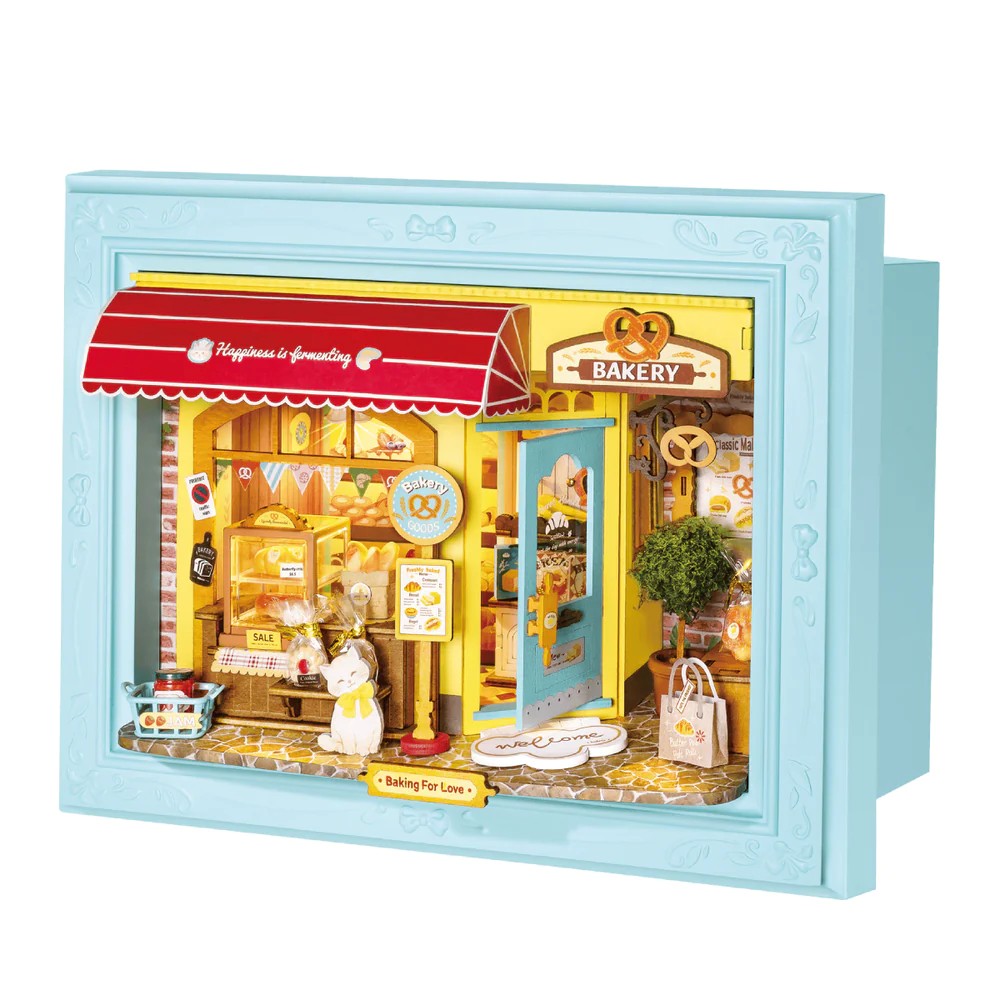 Robotime Rolife DIY Framed Fluffy Cat Bakery