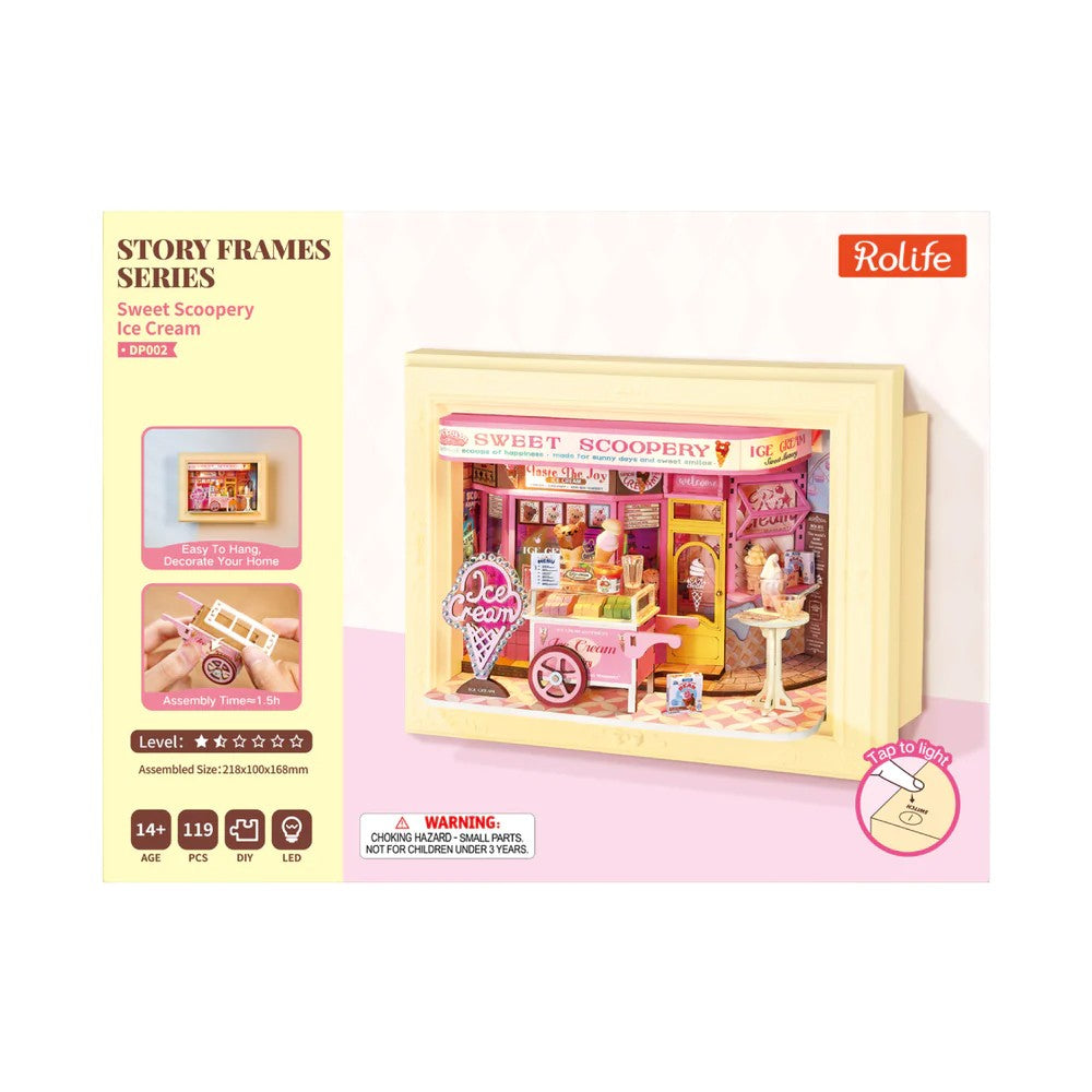 Robotime Rolife DIY Framed Sweet Scoopery Ice Cream