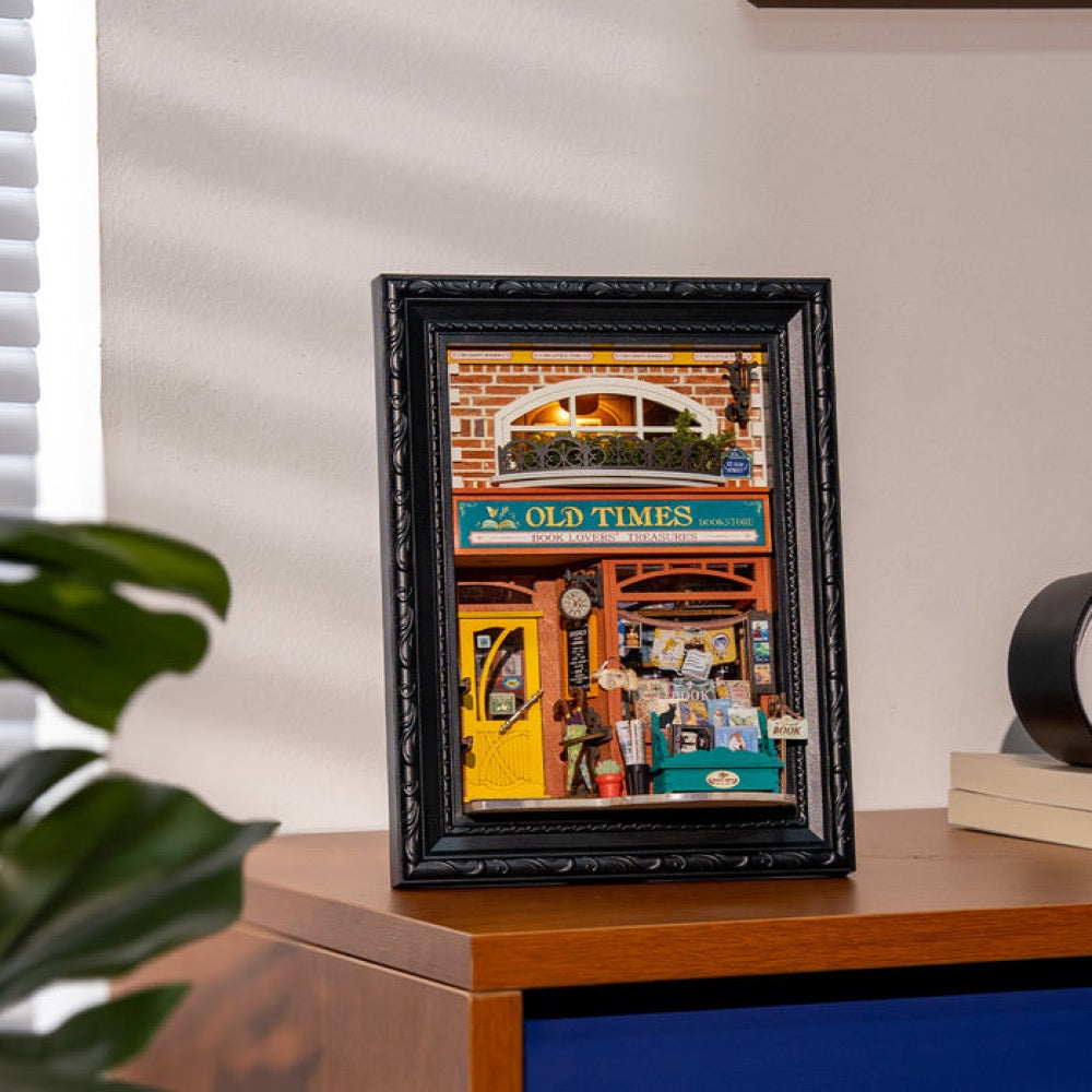 Robotime Rolife DIY Framed Old Times Bookstore
