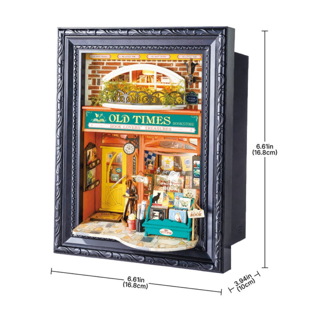 Robotime Rolife DIY Framed Old Times Bookstore
