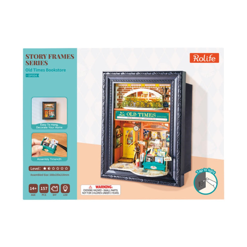 Robotime Rolife DIY Framed Old Times Bookstore