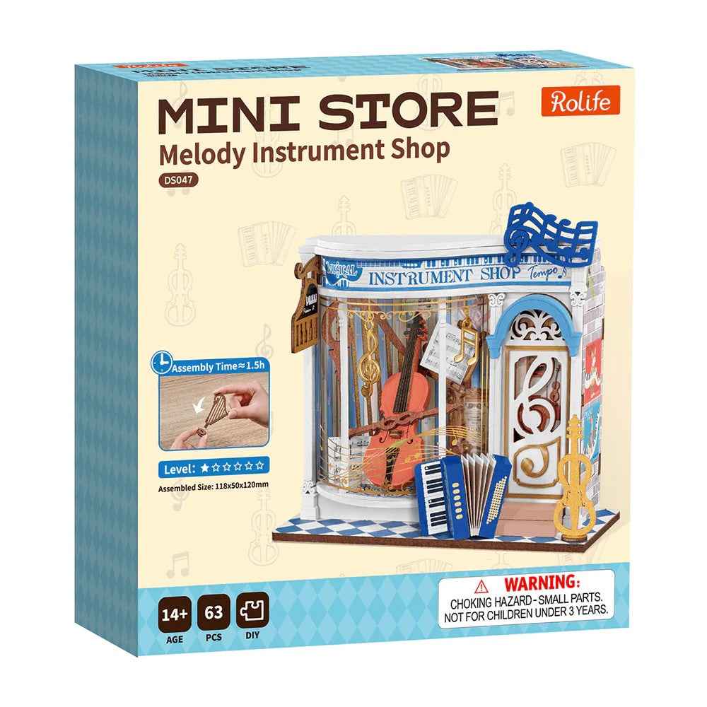 Robotime Rolife DIY Mini Store Melody Instrument Shop