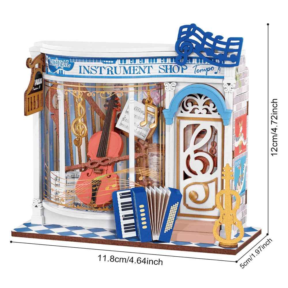 Robotime Rolife DIY Mini Store Melody Instrument Shop