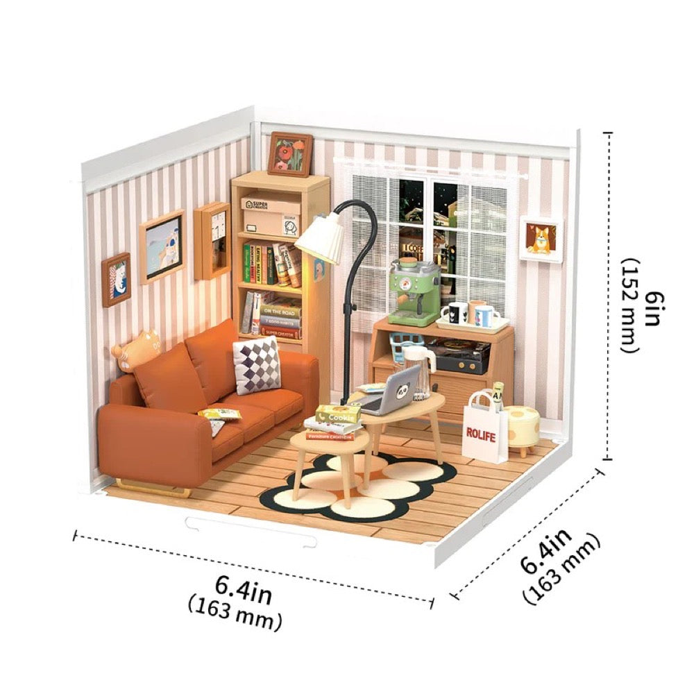 Robotime Rolife DIY Plastic Superstore Cozy Living Lounge 6946785119077