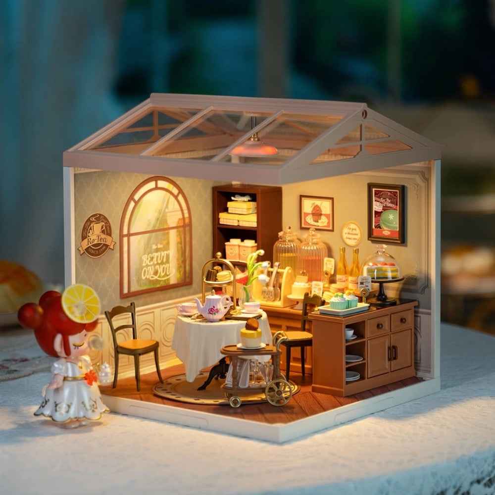 Robotime Rolife DIY Plastic Superstore Sweet Sips Tea