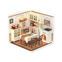 Robotime Rolife DIY Plastic Superstore Warm Dining Room 6946785121858