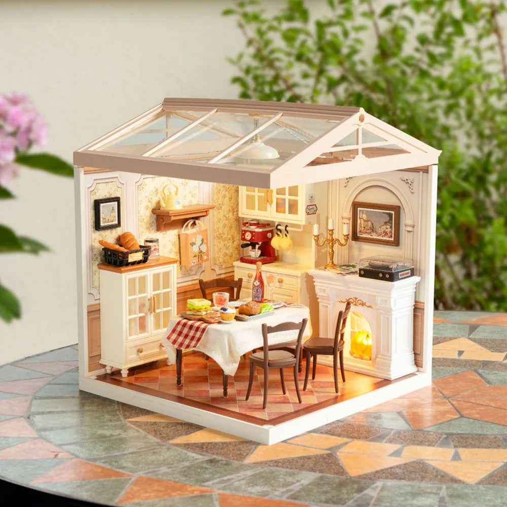 Robotime Rolife DIY Plastic Superstore Warm Dining Room 6946785121858