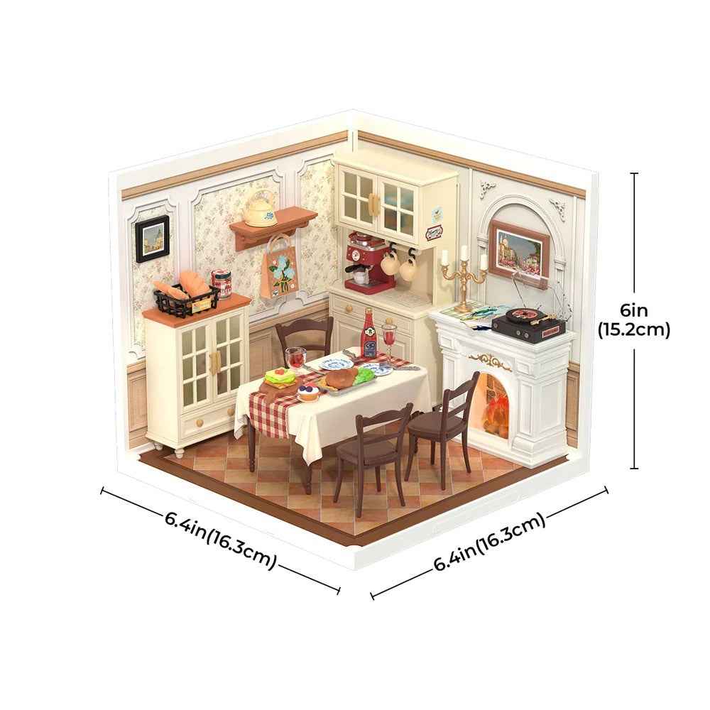 Robotime Rolife DIY Plastic Superstore Warm Dining Room 6946785121858