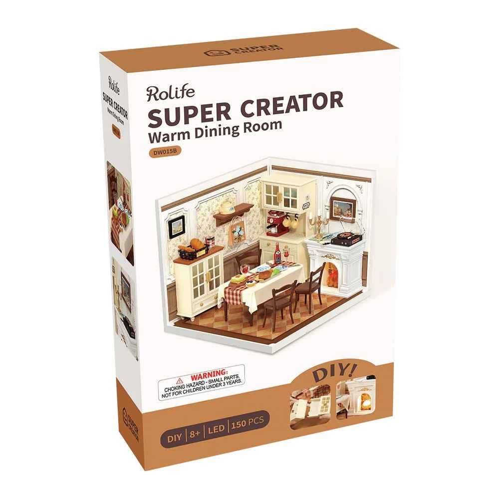 Robotime Rolife DIY Plastic Superstore Warm Dining Room 6946785121858