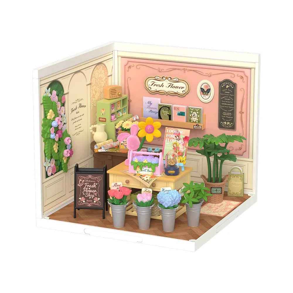 Robotime Rolife DIY Plastic Superstore Fresh Flower Shop