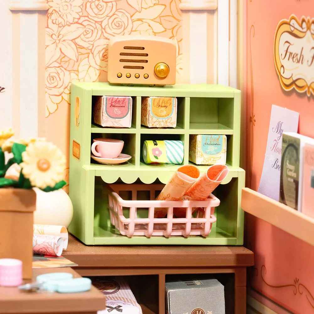 Robotime Rolife DIY Plastic Superstore Fresh Flower Shop