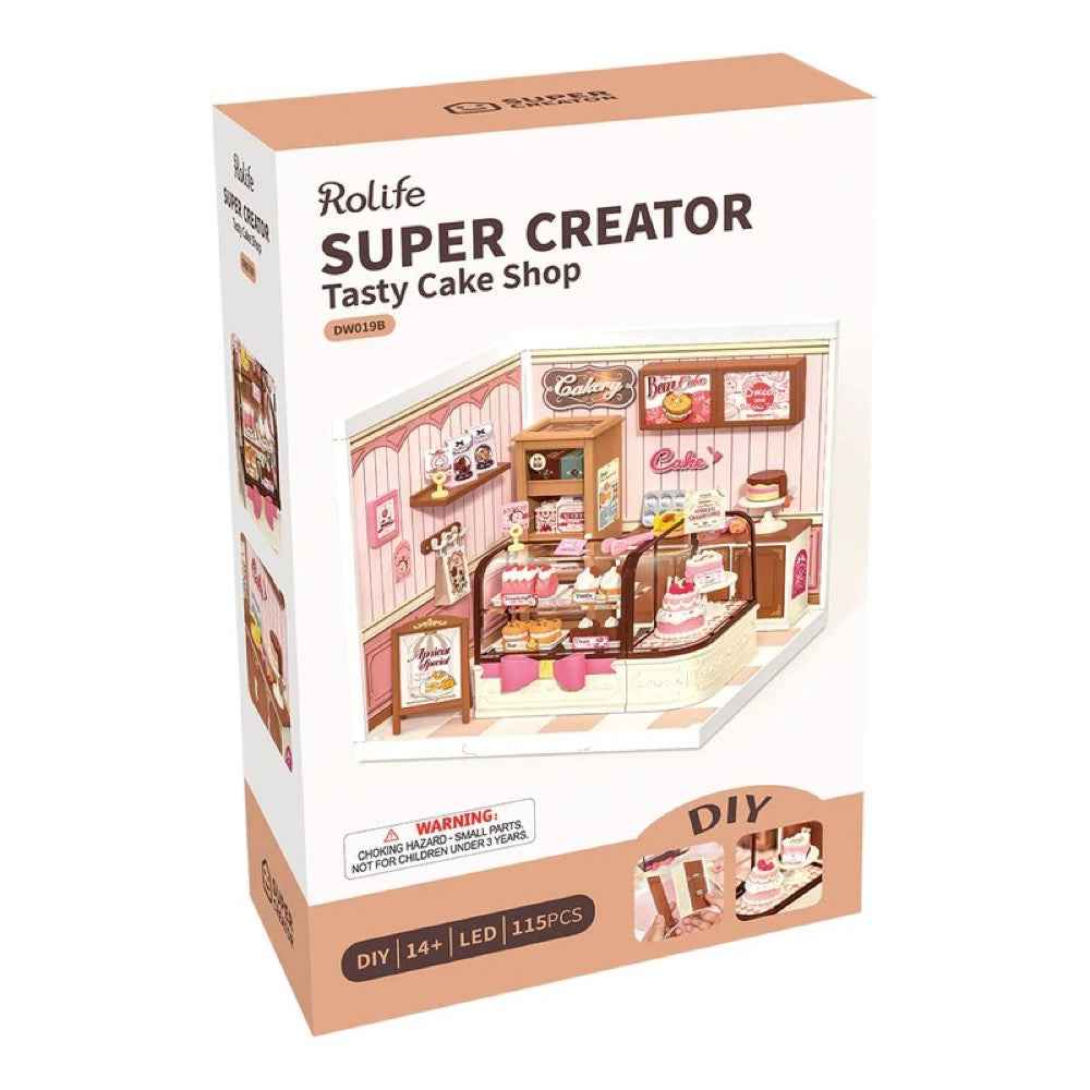 Robotime Rolife DIY Plastic Superstore Tasty Cake Shop 6946785124194