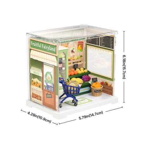 Robotime Rolife DIY Plastic Superstore Mini Nature Energy Fruits