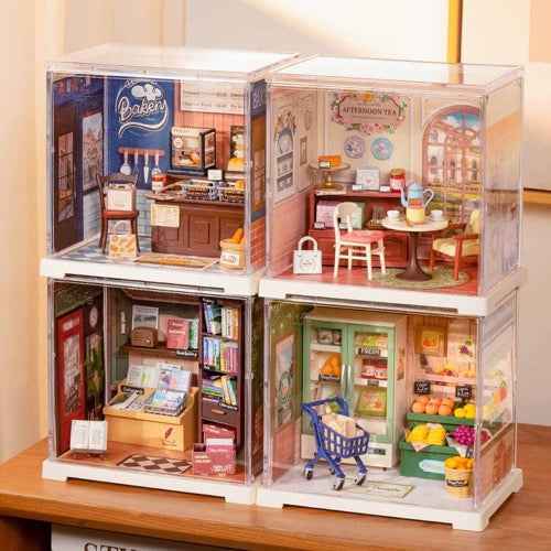 Robotime Rolife DIY Plastic Superstore Mini Honey Tea Lounge
