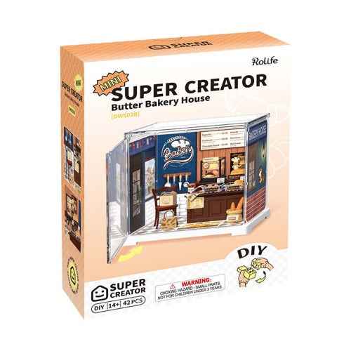 Robotime Rolife DIY Plastic Superstore Mini Butter Bakery House