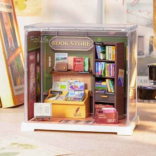 Robotime Rolife DIY Plastic Superstore Mini Memory Bookstore